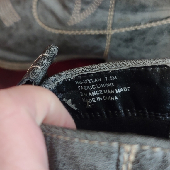 Big Buddha Wylan Smoke Boot Fringe Zippersz 7.5 7 1/2 - Picture 3 of 6